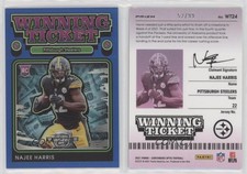 2021 Contenders Optic Winning Ticket Blue Prizm /99 Najee Harris #WT24 Rookie RC