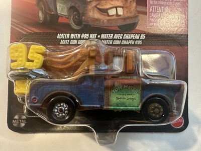 Disney Pixar Cars Mater With #95 Hat Tow Truck Cars 3 | eBay