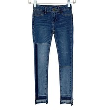 Blank NYC Mini Mercer Skinny Jeans Girls 8 Distressed Cutout Hem