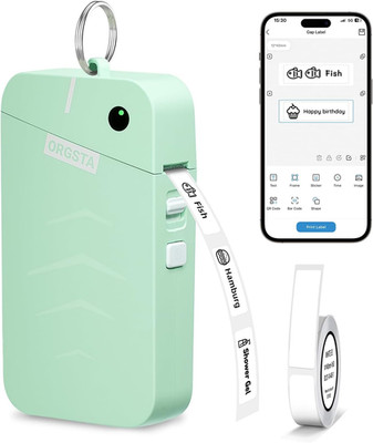 ORGSTA S001 Etikettendrucker Selbstklebend Etikettiergerät Bluetooth 2000 Mah Et
