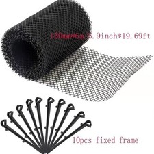 Protection gouttière PP 15 cm x 6 m filet maille pour drainage de toit et