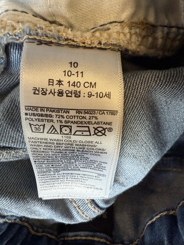 Gap Girls ‘70s Flare Leg Jean Denim Size 10 Blue Medium Wash, EUC Adjustable - Picture 11 of 11