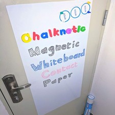Magnetic Whiteboard , Adhesive Dry Erase Board for Magnet, Peel and Stick Mag...