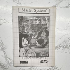 Sega Master System The Jungle Book Tec Toy Original Manual PAL version - RARE