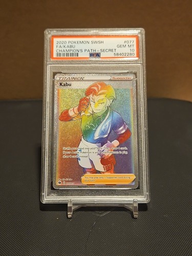 Pokémon TCG - Kabu - Champion' s Path 077/073 - Secret Rare - PSA 10