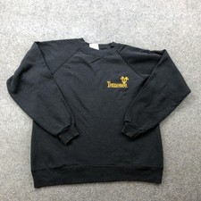 Vintage Volunteers Tennessee Sweatshirt Mens Medium Black Orange Embroidered