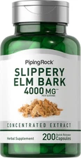 Slippery Elm Bark Capsules 4000mg | 200 Count | Non-GMO |  by Piping Rock