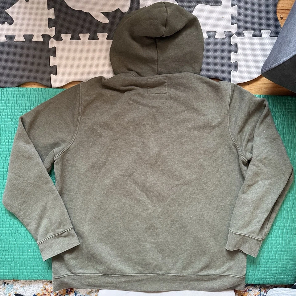 Sudadera con Capucha Sonoma Life And Style Años 90 De Colección Cremallera Para Hombres XL Verde Con Capucha Foto 2 de 4