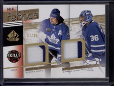 2022-23 SP GU Auston Matthews Jack Campbell NHL Fabrics Dual Patch SSP /35