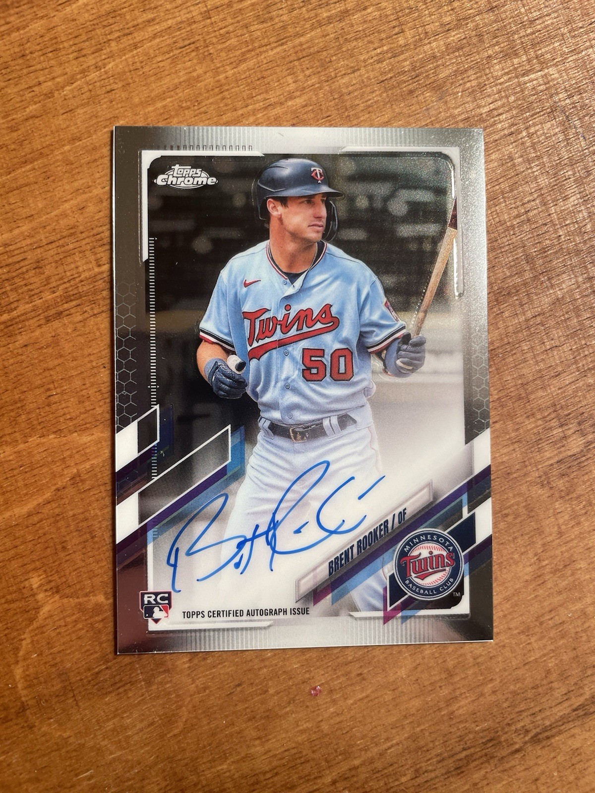2021 Topps Chrome - Rookie Autographs Brent Rooker #RA-BR (AU, RC)