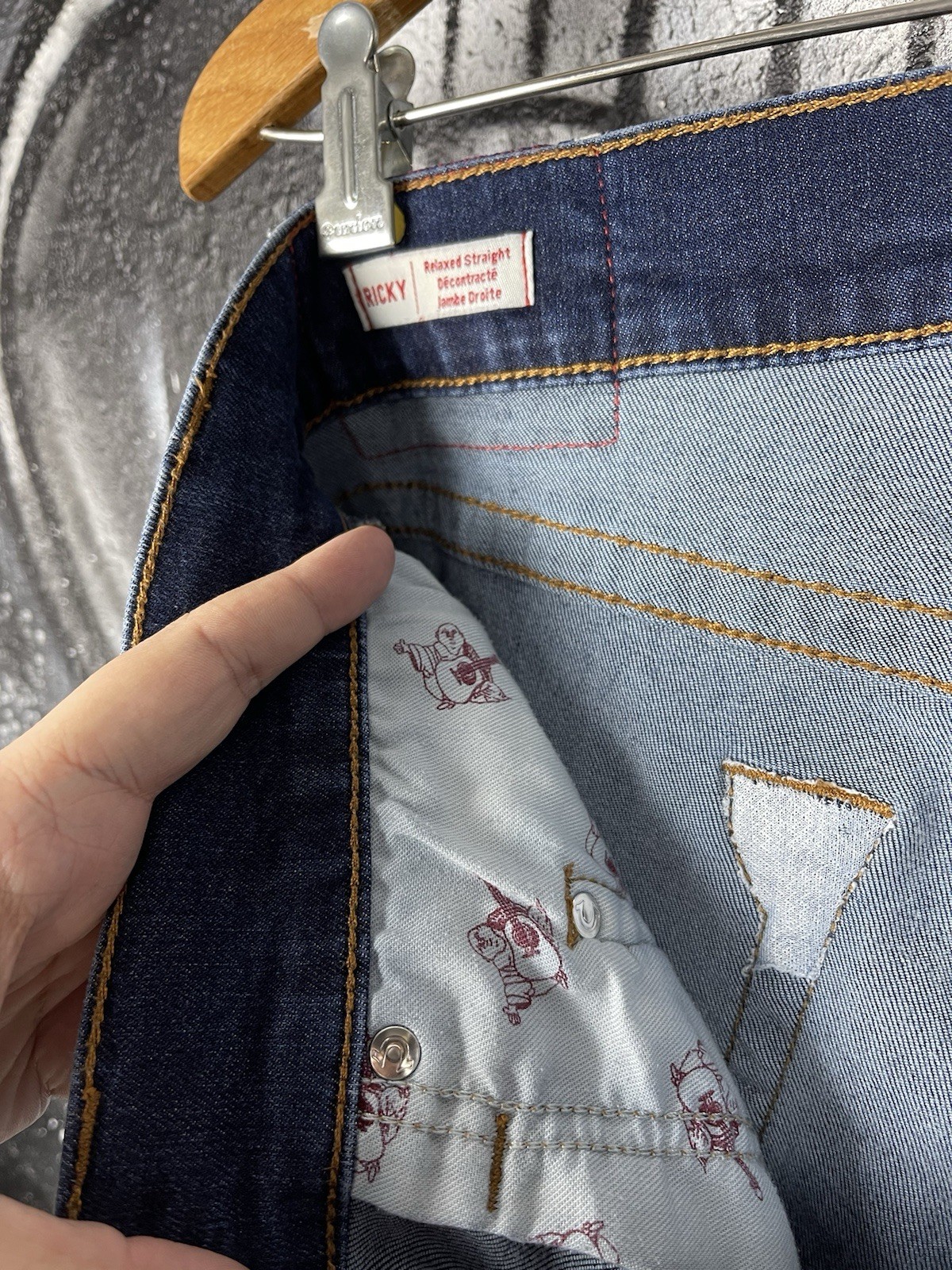 True Religion Y2K Ricky Relaxed Fit Blue Denim Vintage Shorts Men’s Size 30 thumbnail 11