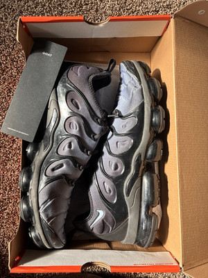 Nike Air VaporMax Plus Aluminum Black Gray Men's Sneaker 924453-018