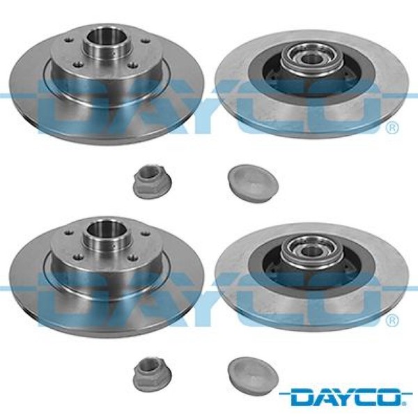 2X Radlagersatz Dayco KWD012D 2 Radlager Satz Links Rechts Hinterachse-image