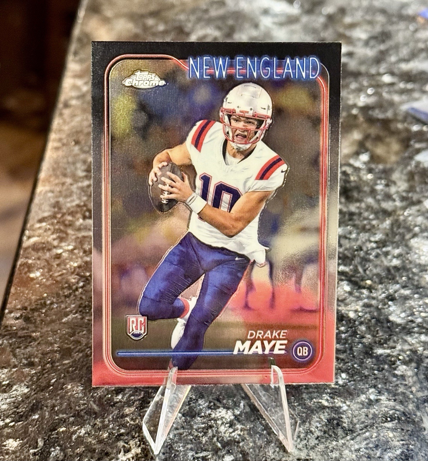 2024 Topps Chrome #203 DRAKE MAYE RC Patriots Rookie