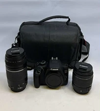 Canon EOS 1300D 18.0MP Digital SLR Camera with Lenses, Bag and Battery *READ!!*