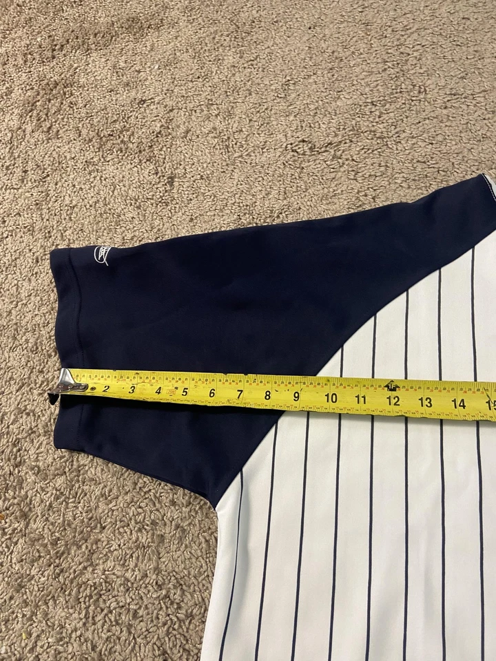 Camisa de los Yankees de Nueva York para Hombres 2XL MLB Béisbol Pequeña 43 NASCAR Camiseta a Rayas Foto 4 de 4