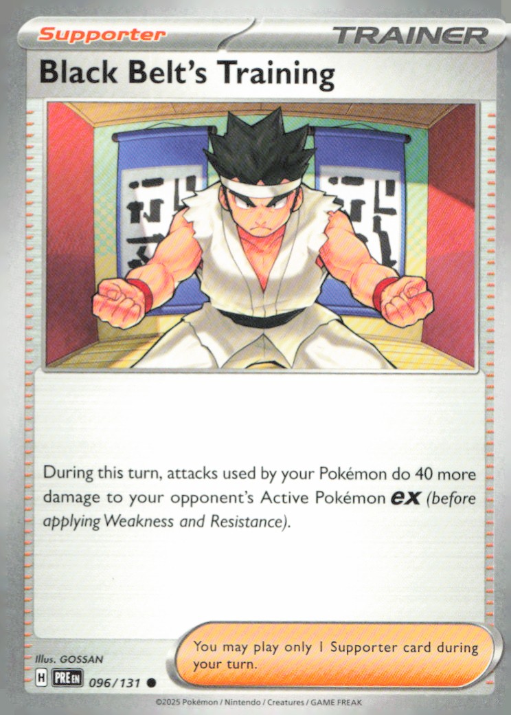 Black Belt's Training Common SV: Prismatic Evolutions 096/131 NM
