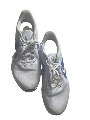 Nike Downshifter 10 Running Shoes, White And Light Blue Mesh Size 9 women s 