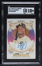 2021 Topps Allen & Ginter Chrome Full-Size Luis Robert SGC 10 GEM Auto v9t