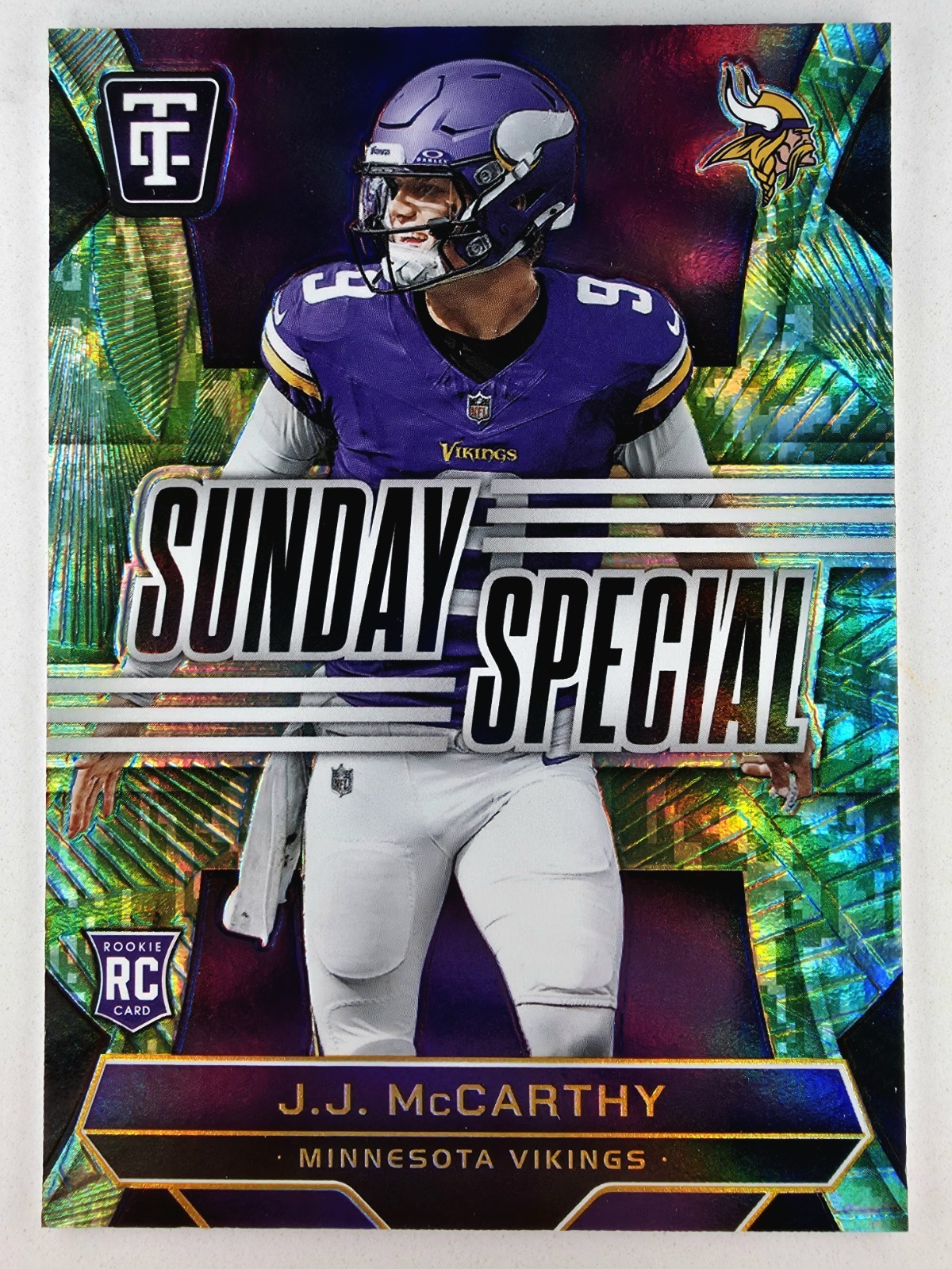 JJ McCarthy Panini Totally Certified Sunday Special #24 Platinum Camo