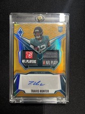 Travis Hunter [Gold] 4 2025 Panini Phoenix Dual Rookie Patch Autograph