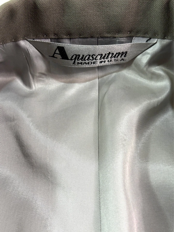 Blazer Chaqueta De Colección Años 90 Aquascutum 46S Tostado Doble Pecho Traje Deportivo Abrigo Lana Foto 3 de 4