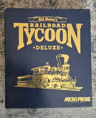 Railroad Tycoon Deluxe PC Big Box Microprose 3,5 Diskette Floppy Sid Meier's Deu