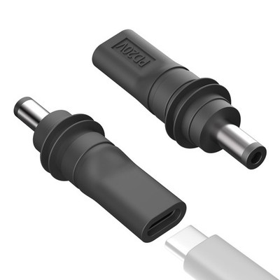2 Sets USB C to Dc 5.5mm x 2.1mm Power Adapters PD 100w Female Dc5521 Male