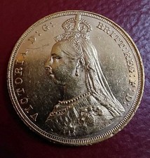 R3 FIRST LEGEND 1889 MELBOURNE QUEEN VICTORIA JUBILEE GOLD FULL SOVEREIGN
