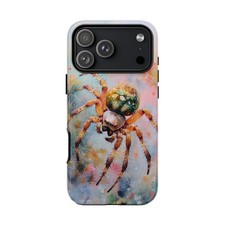 For iPhone / Galaxy / Pixel Orb Weaver Spider Watercolor Phone Case