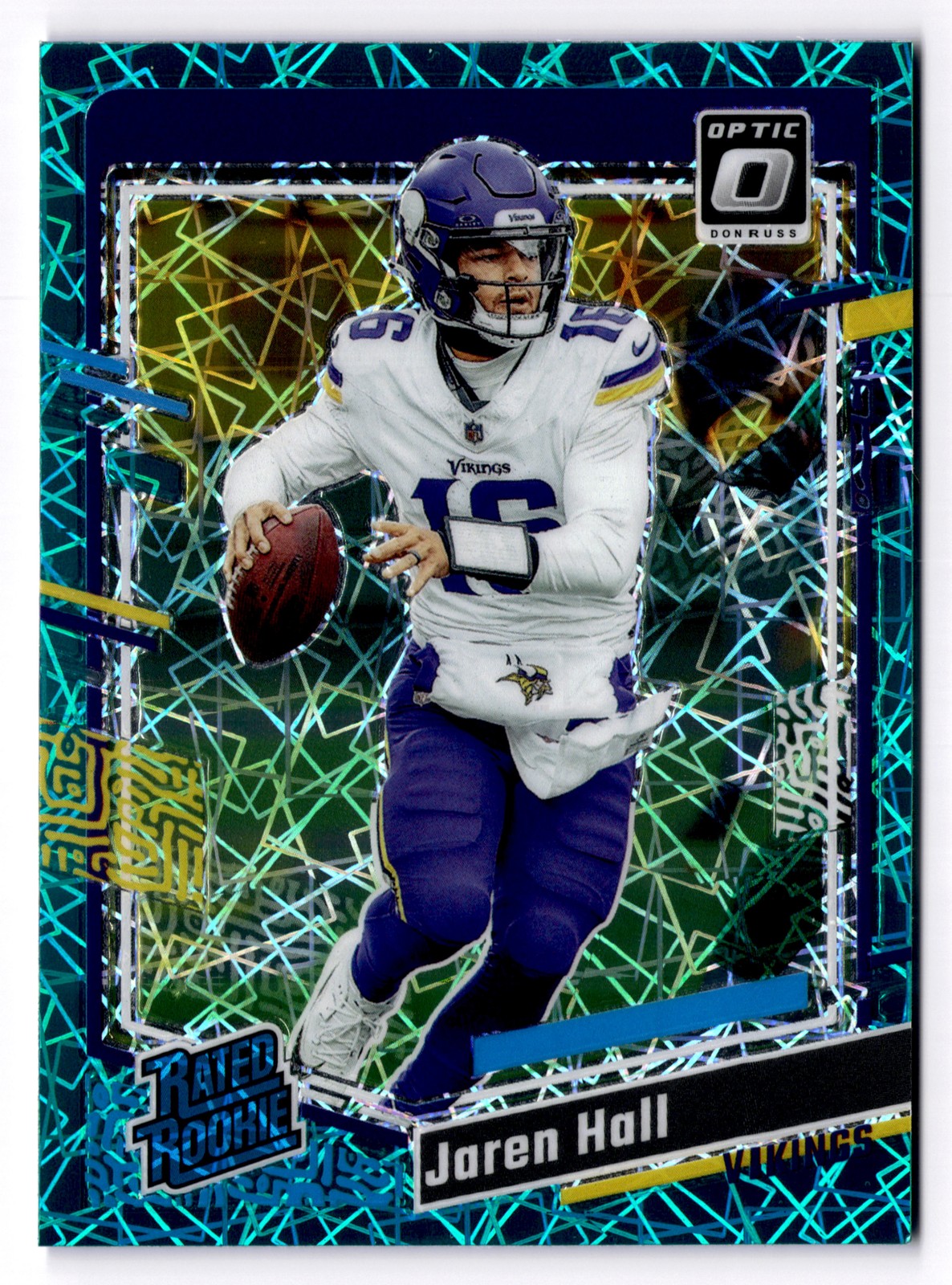 2023 Donruss Optic Jaren Hall #270 Teal Velocity Minnesota Vikings