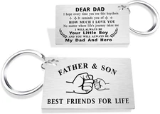 Gifts for Dad Christmas - Best Dad Ever Keychain