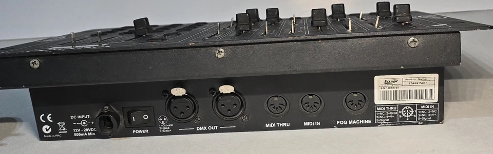 Elation Stage Setter-8 16CH DMX Lighting Controller Console With Adapter  - Image 3 of 4