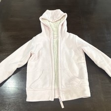 Wonder Nation Girls Light Pink Hooded Cotton Zip Jacket XS