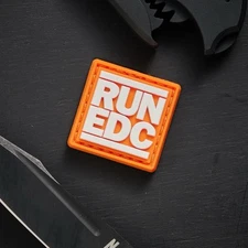 Notorious EDC “RUN EDC” RE Patch - Orange / White