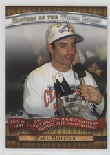 2010 Topps History of the World Series Paul Molitor #HWS18 HOF 0l2