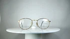 Eyeglasses SIMPEX Gold plated oval round Panto frames New Old Stock