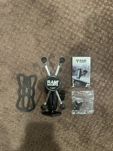 RAM Mounts Universal Plastic Screw-Down Cell Phone Mount X Grip Brand New Black - 第 1/5 張圖片