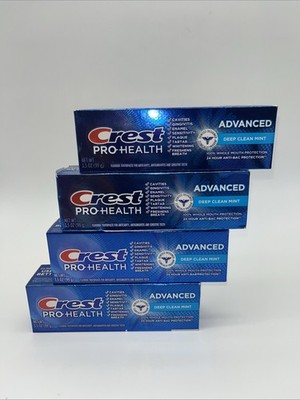 4pk- Crest Pro+Health Advanced. - 3.5oz Each, Exp 03/26