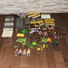 Playmobil Set 5921 Small Animal Zoo Incomplete For Parts & Extra Lot