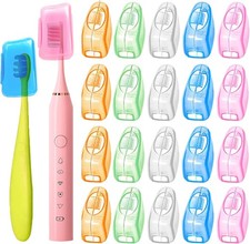 30Pcs Travel Toothbrush Head Covers,Portable Tooth Dental Brush Pod Caps Case Co