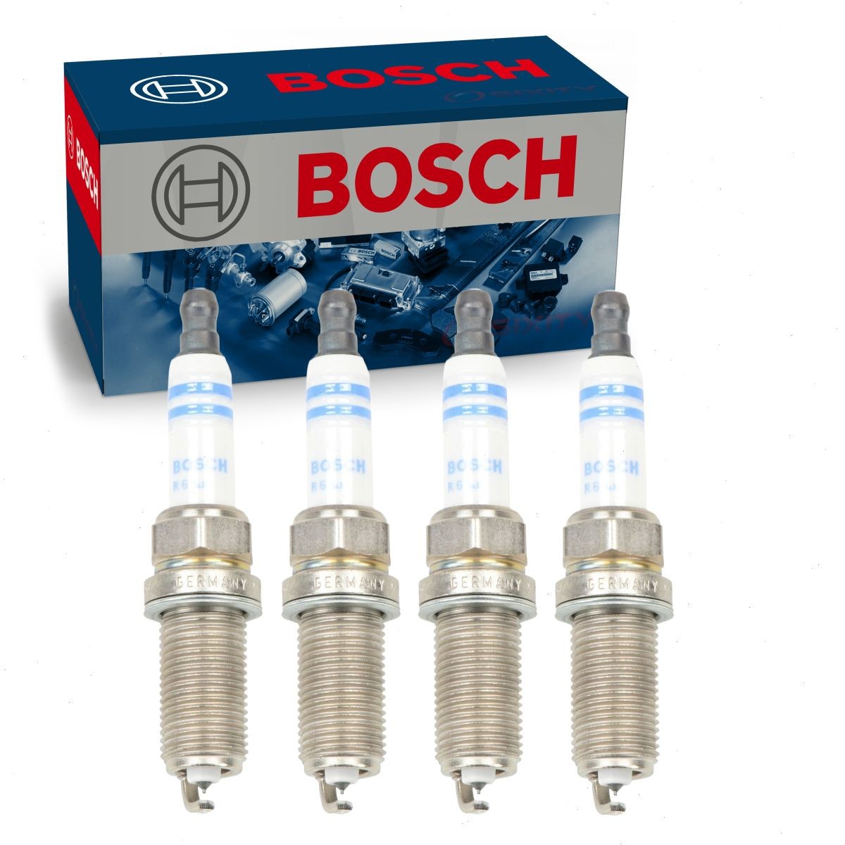 4 pc Bosch Double Platinum Spark Plugs for 2002-2006 Nissan Altima 2.5L L4 be