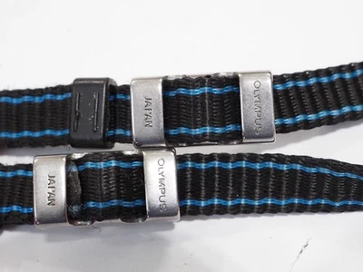 Genuine Olympus Thin fabric strap with chrome buckles fits SLR camera etc 8mm - Image 1 of 4