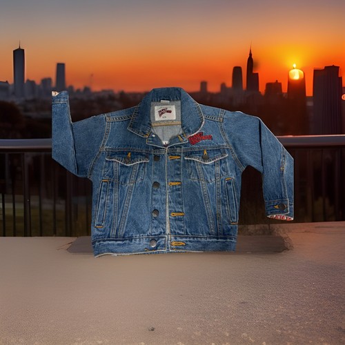 N.Y. Planet Hollywood Vintage Denim Jacket New York Vtg Youth 6 - Picture 7 of 18