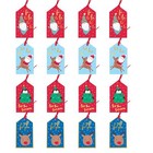 Christmas Gift Tags with Ribbon Ties Pack 16 - Character Designs