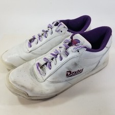 Dexter Womens White Athletic Bowling Shoes Size 7.5 Sneakers