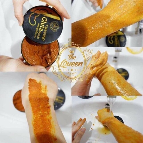 2 X Tamarind scrub cream Skin Body Whitening Mask Wash Herbal Dark Spot 350g. - Picture 3 of 6