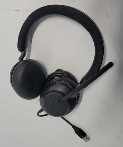 Jabra Evolve2 40 UC Wired USB-A Noise-Canceling Stereo Headphones HSC130 Black - Picture 6 of 6