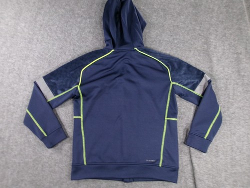 Reebok Sweatshirt Youth Medium Blue Full Zip Hoodie Casual Everyday Playwarm - Picture 12 of 14