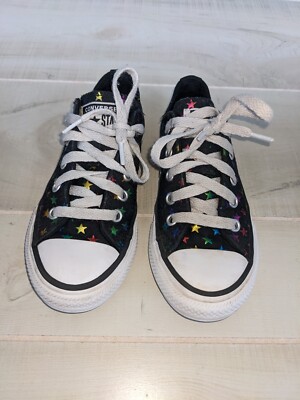 Converse Chuck Taylor All Star Black w/Metallic Stars Low Top